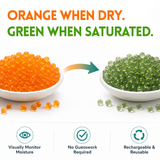 PREMIDRY Bulk Self-Indicating Silica Gel Beads – Reusable Orange to Green Desiccant