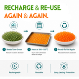 PREMIDRY Bulk Self-Indicating Silica Gel Beads – Reusable Orange to Green Desiccant