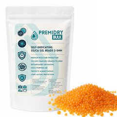 PREMIDRY Bulk Self-Indicating Silica Gel Beads – Reusable Orange to Green Desiccant